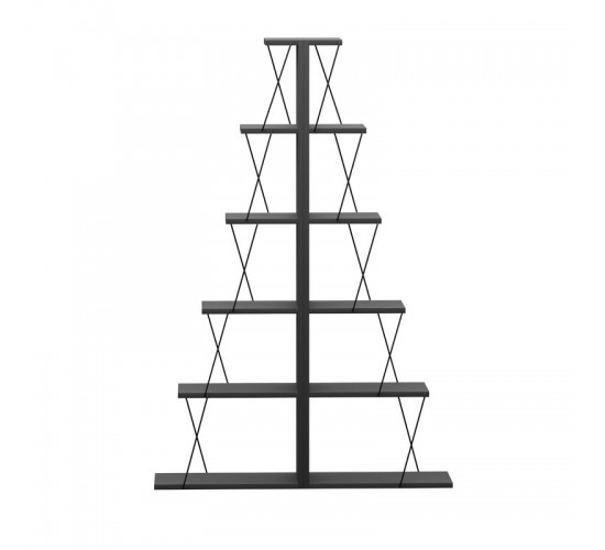 Βιβλιοθήκη mini Tars ανθρακί-μαύρο 130x22x146εκ Υλικό: E1 MELAMINE PB BOARD M16. METAL 225-000041 Βιβλιοθήκη mini Tars ανθρακί-μαύρο 130x22x146εκ Υλικό: E1 MELAMINE PB BOARD M16. METAL 225-000041