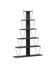 Βιβλιοθήκη mini Tars ανθρακί-μαύρο 130x22x146εκ Υλικό: E1 MELAMINE PB BOARD M16. METAL 225-000041 Βιβλιοθήκη mini Tars ανθρακί-μαύρο 130x22x146εκ Υλικό: E1 MELAMINE PB BOARD M16. METAL 225-000041