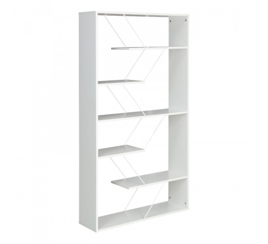 Βιβλιοθήκη Tars γκρι-λευκό 168x24x157εκ Υλικό: E1 MELAMINE PB BOARD M16. METAL 225-000045 Βιβλιοθήκη Tars γκρι-λευκό 168x24x157εκ Υλικό: E1 MELAMINE PB BOARD M16. METAL 225-000045