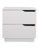 Κομοδίνο Verena I σε λευκή απόχρωση 48x40x48εκ 225-000079