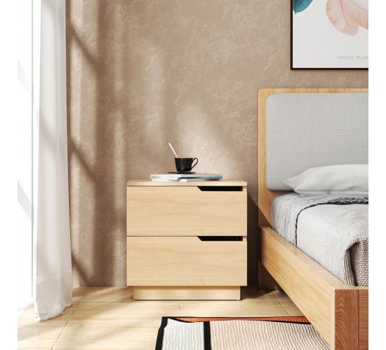 Κομοδίνο Verena I σε φυσική απόχρωση 48x40x48εκ 225-000080