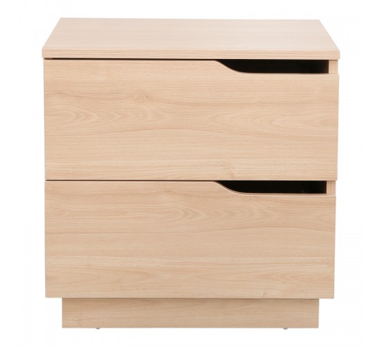 Κομοδίνο Verena I σε φυσική απόχρωση 48x40x48εκ 225-000080