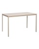 Τραπέζι Faragio μέταλλο σε μπεζ απόχρωση με γκρι μεταλλικά πόδια 120x75x75εκ 225-000083