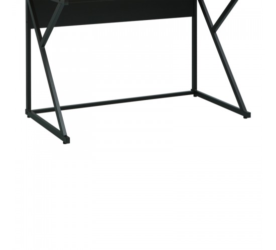 Γραφείο εργασίας Spaco σε φυσική απόχρωση - μαύρα μεταλλικα πόδια 123x61.5x100.5εκ Υλικό: PB  MELAMINE  METAL FRAME 225-000088