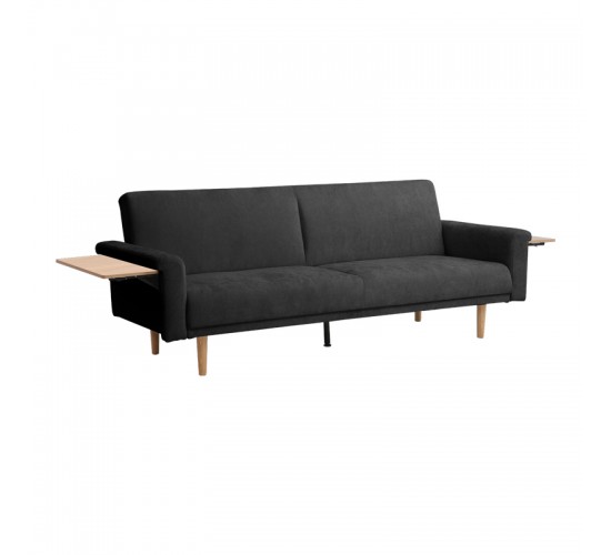 Καναπες-κρεβάτι Flexo υφασμα ανθρακί 220x84.5x82εκ Υλικό: PB  MELAMINE Soliwood feet foam with fabric 225-000089
