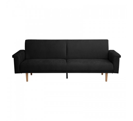 Καναπες-κρεβάτι Flexo υφασμα ανθρακί 220x84.5x82εκ Υλικό: PB  MELAMINE Soliwood feet foam with fabric 225-000089