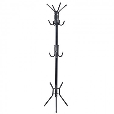 Καλόγερος ρούχων Piero μέταλλο μαύρο Φ44x181εκ Υλικό: METAL 226-000001