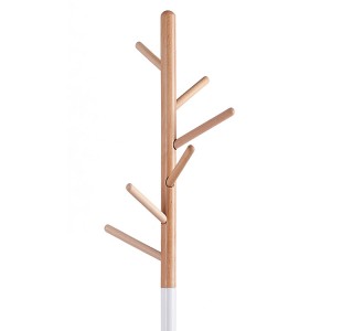 Καλόγερος ρούχων Marianna μέταλλο λευκό-φυσικό Φ37x169εκ Υλικό: METAL - MARBLE 226-000021