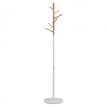 Καλόγερος ρούχων Marianna μέταλλο λευκό-φυσικό Φ37x169εκ Υλικό: METAL - MARBLE 226-000021