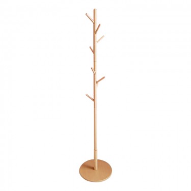 Καλόγερος ρούχων Driko ξύλο σε φυσική απόχρωση Φ38x174εκ Υλικό: BEECH WOOD 226-000023