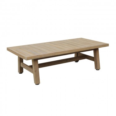 Σετ σαλονιού 4τμχ Malibu I μασίφ ξύλο ακακίας-μπεζ ύφασμα Υλικό: ACACIA - FABRIC 228-000045