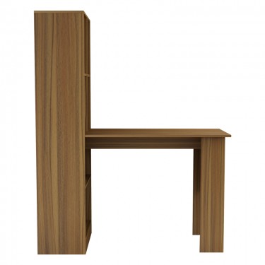 Γραφείο εργασίας με βιβλιοθήκη Acumen μελαμίνης καρυδί 120x50x150εκ Υλικό: CLIPBOARD WITH MELAMINE 15mm 230-000026