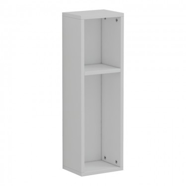 Ραφιέρα-κομοδίνο τοίχου Racks σε λευκή απόχρωση 20x15x65εκ Υλικό: CHIPBOARD - MELAMINE 230-000044