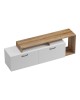 Έπιπλο τηλεόρασης Tobler σε oak- λευκή απόχρωση 170x40x53εκ Υλικό: MELAMINE 230-000070 Έπιπλο τηλεόρασης Tobler σε oak- λευκή απόχρωση 170x40x53εκ Υλικό: MELAMINE 230-000070
