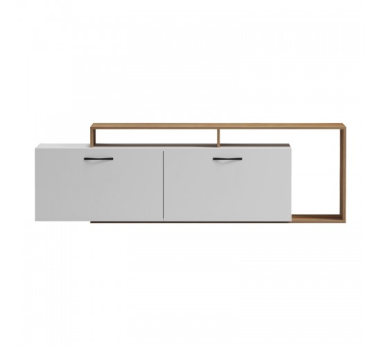 Έπιπλο τηλεόρασης Tobler σε oak- λευκή απόχρωση 170x40x53εκ Υλικό: MELAMINE 230-000070 Έπιπλο τηλεόρασης Tobler σε oak- λευκή απόχρωση 170x40x53εκ Υλικό: MELAMINE 230-000070