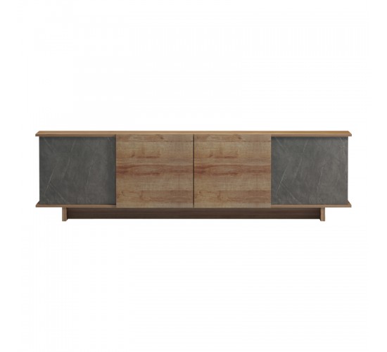 Έπιπλο τηλεόρασης Zafore σε oak-καφέ antique απόχρωση 180x33x50εκ Υλικό: MELAMINE 230-000072 Έπιπλο τηλεόρασης Zafore σε oak-καφέ antique απόχρωση 180x33x50εκ Υλικό: MELAMINE 230-000072