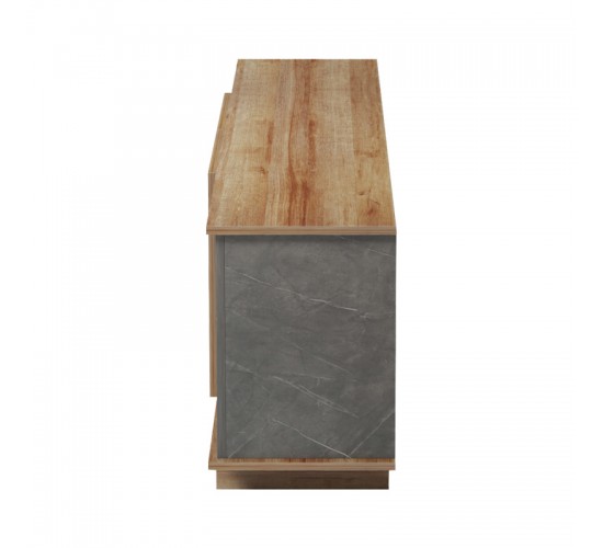 Έπιπλο τηλεόρασης Zafore σε oak-καφέ antique απόχρωση 180x33x50εκ Υλικό: MELAMINE 230-000072 Έπιπλο τηλεόρασης Zafore σε oak-καφέ antique απόχρωση 180x33x50εκ Υλικό: MELAMINE 230-000072