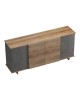 Μπουφές Zafore σε oak - καφέ antique απόχρωση 180x45x80εκ Υλικό: MELAMINE 230-000074 Μπουφές Zafore σε oak - καφέ antique απόχρωση 180x45x80εκ Υλικό: MELAMINE 230-000074