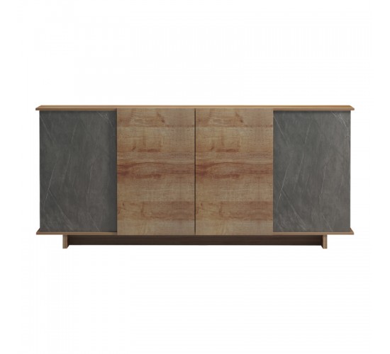 Μπουφές Zafore σε oak - καφέ antique απόχρωση 180x45x80εκ Υλικό: MELAMINE 230-000074 Μπουφές Zafore σε oak - καφέ antique απόχρωση 180x45x80εκ Υλικό: MELAMINE 230-000074