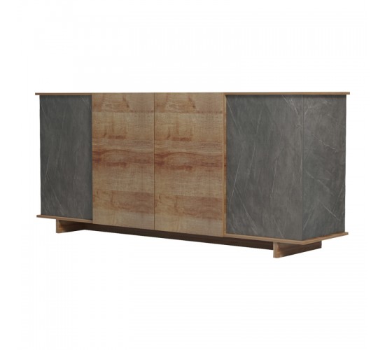 Μπουφές Zafore σε oak - καφέ antique απόχρωση 180x45x80εκ Υλικό: MELAMINE 230-000074 Μπουφές Zafore σε oak - καφέ antique απόχρωση 180x45x80εκ Υλικό: MELAMINE 230-000074