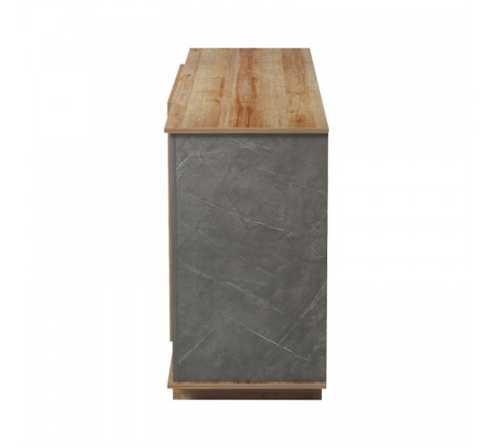 Μπουφές Zafore σε oak - καφέ antique απόχρωση 180x45x80εκ Υλικό: MELAMINE 230-000074 Μπουφές Zafore σε oak - καφέ antique απόχρωση 180x45x80εκ Υλικό: MELAMINE 230-000074