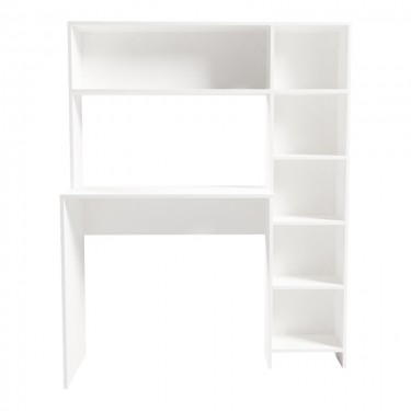 Γραφείο με βιβλιοθήκη Janson σε λευκή απόχρωση 113.2x40x141.8εκ Υλικό: PB 230-000081