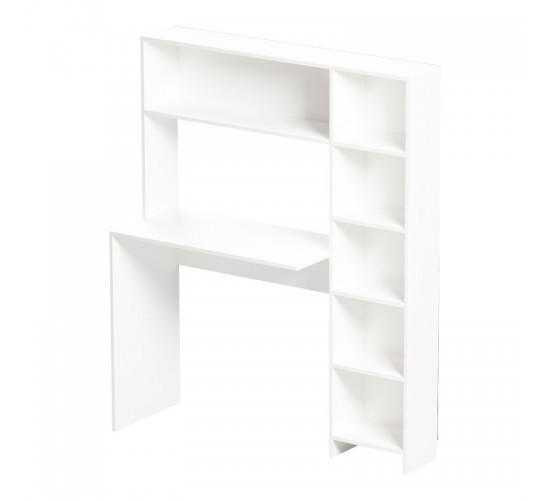 Γραφείο με βιβλιοθήκη Janson σε λευκή απόχρωση 113.2x40x141.8εκ Υλικό: PB 230-000081