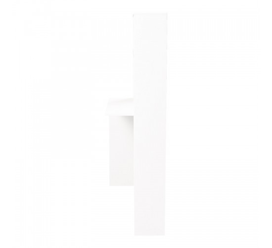 Γραφείο με βιβλιοθήκη Janson σε λευκή απόχρωση 113.2x40x141.8εκ Υλικό: PB 230-000081