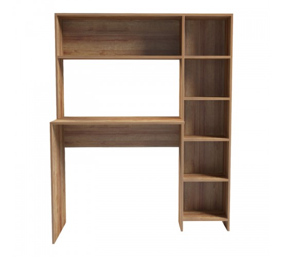 Γραφείο με βιβλιοθήκη Janson σε oak απόχρωση 113.2x40x141.8εκ Υλικό: PB 230-000082