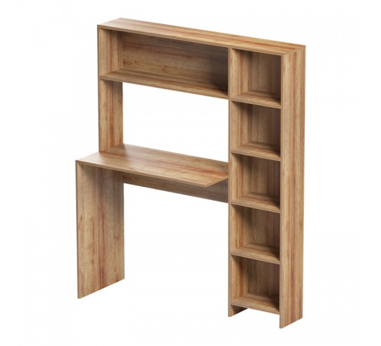 Γραφείο με βιβλιοθήκη Janson σε oak απόχρωση 113.2x40x141.8εκ Υλικό: PB 230-000082