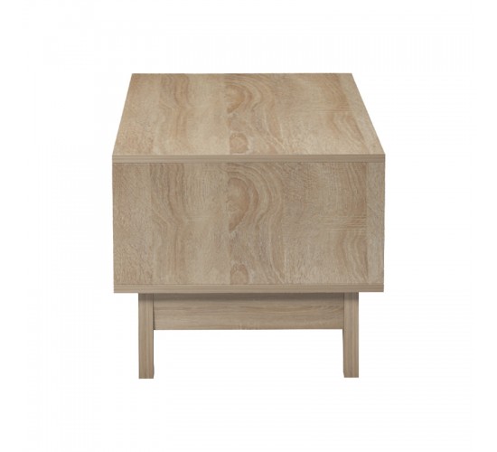 Τραπέζι σαλονιού Judas σε μαύρο μαρμάρου-sonoma απόχρωση  90x45x38.5εκ Υλικό: PB 230-000096