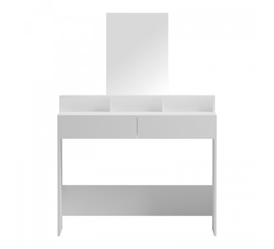 Τουαλέτα κρεβατοκάμαρας Frentsel σε λευκή απόχρωση 100x40x140εκ Υλικό: 15MM MELANMINE BOARD 230-000115