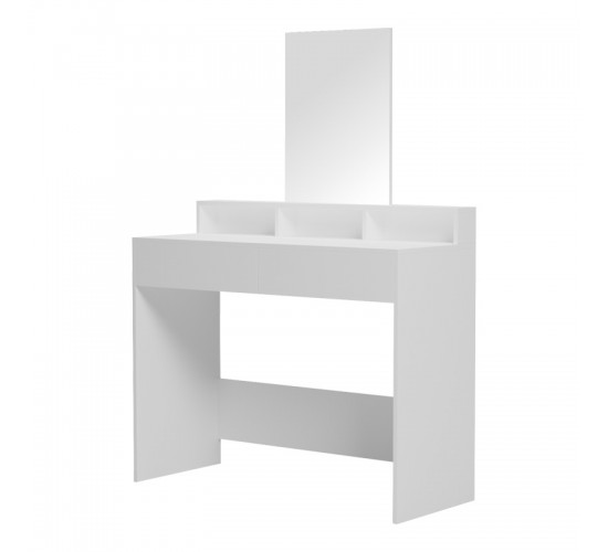 Τουαλέτα κρεβατοκάμαρας Frentsel σε λευκή απόχρωση 100x40x140εκ Υλικό: 15MM MELANMINE BOARD 230-000115