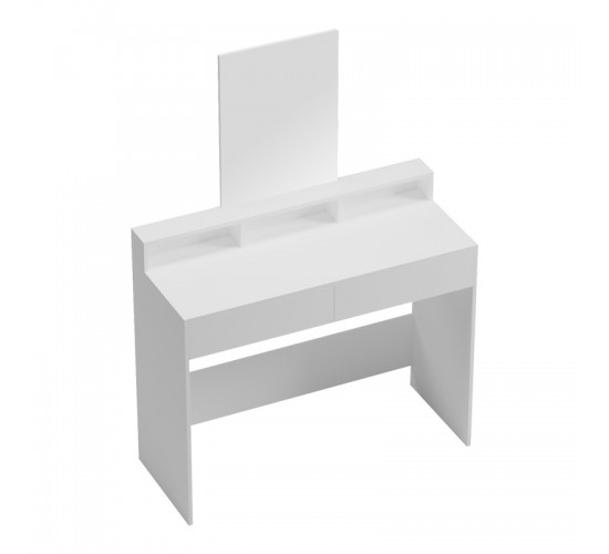 Τουαλέτα κρεβατοκάμαρας Frentsel σε λευκή απόχρωση 100x40x140εκ Υλικό: 15MM MELANMINE BOARD 230-000115