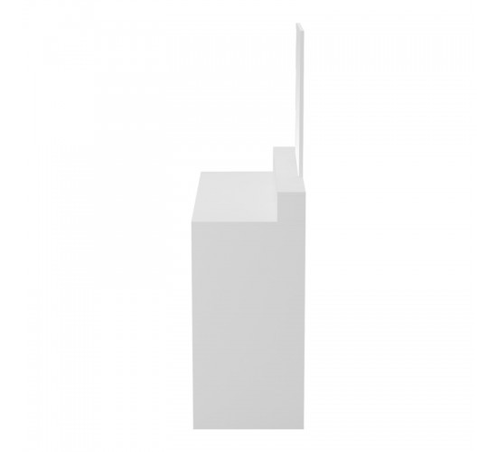 Τουαλέτα κρεβατοκάμαρας Frentsel σε λευκή απόχρωση 100x40x140εκ Υλικό: 15MM MELANMINE BOARD 230-000115