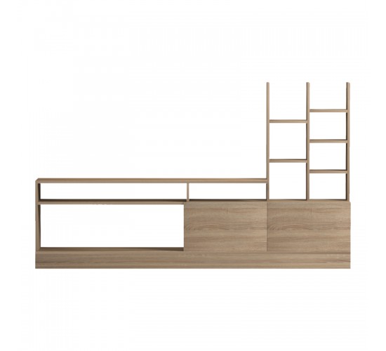 Σύνθετο σαλονιού Seruno sonoma 170x25x100εκ Υλικό: MELAMINE  15MM 230-000124