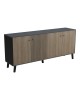 Μπουφές Tuscany sonoma-ανθρακί 180x40x78.6εκ Υλικό: 15mm Melamine Board -Solid wood legs 230-000133