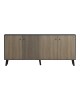 Μπουφές Tuscany sonoma-ανθρακί 180x40x78.6εκ Υλικό: 15mm Melamine Board -Solid wood legs 230-000133