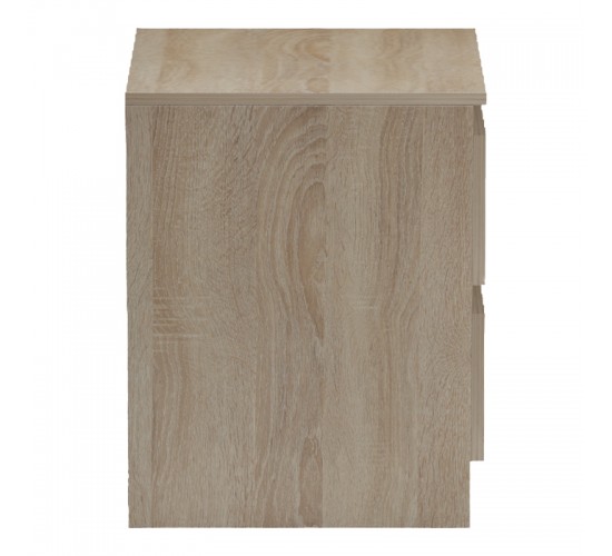 Κομοδίνο Verena sonoma-ανθρακί 40x40x50εκ Υλικό: 15mm MELAMINE 230-000134