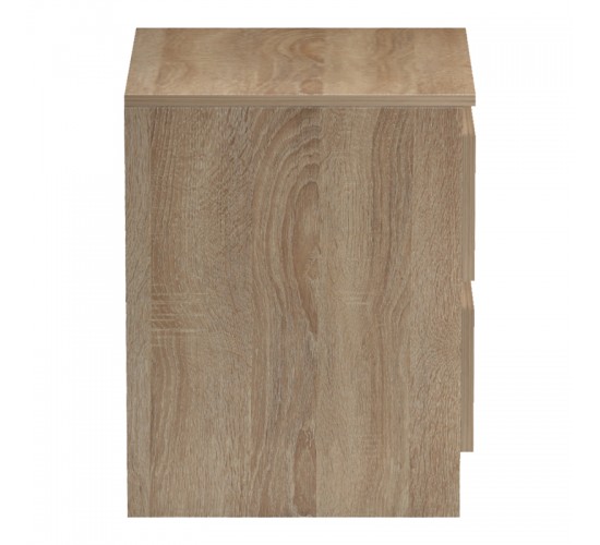 Κομοδίνο Verena sonoma-λευκό 40x40x50εκ Υλικό: 15mm MELAMINE 230-000135