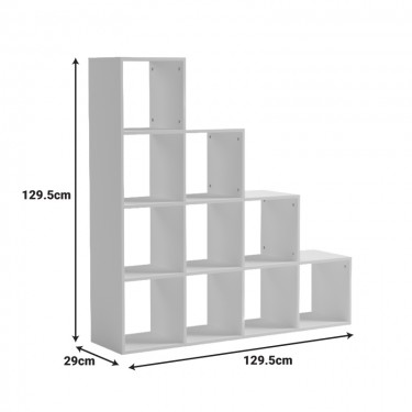 Βιβλιοθήκη Scala sonoma 129.5x29x129.5εκ Υλικό: 15mm Melamine Board 230-000147