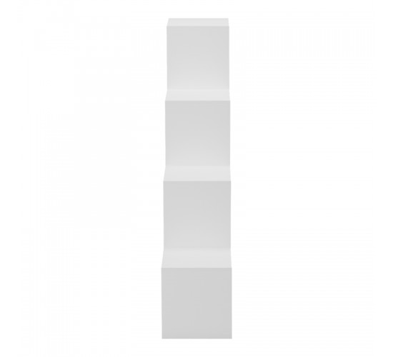 Βιβλιοθήκη Scala λευκό 129.5x29x129.5εκ Υλικό: 15mm Melamine Board 230-000148