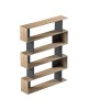 Βιβλιοθήκη Tetri sonoma-ανθρακί 121.8x25.4x158.8εκ Υλικό: 15mm Melamine Board 230-000151