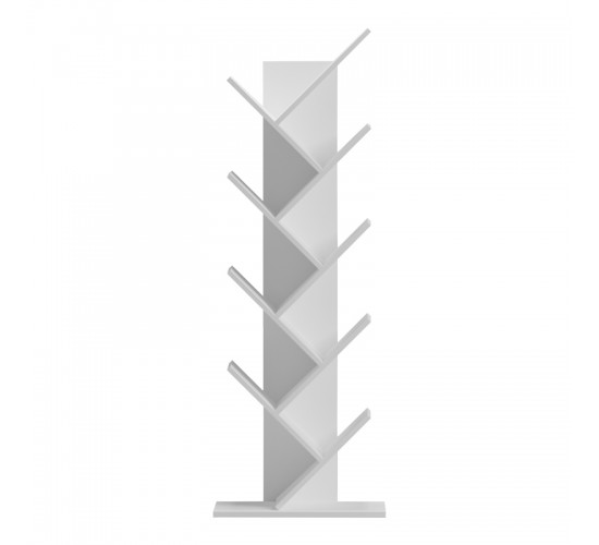 Βιβλιοθήκη Fyllo λευκό 50x25x141.5εκ Υλικό: 15mm Melamine Board 230-000153