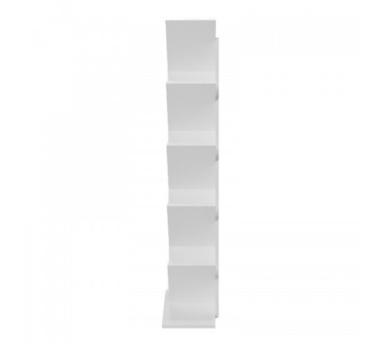 Βιβλιοθήκη Fyllo λευκό 50x25x141.5εκ Υλικό: 15mm Melamine Board 230-000153