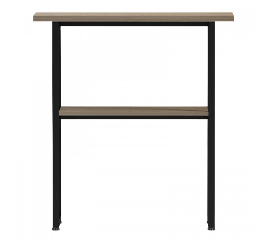 Κονσόλα Solain sonoma-μαύρο μέταλλο 79x29x85εκ Υλικό: 15MM MELANMINE BOARD - 25*25MM STEEL TUBE 230-000158