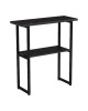 Κονσόλα Solain μαύρο εφε μαρμάρου-μαύρο μέταλλο 79x29x85εκ Υλικό: 15MM MELANMINE BOARD - 25*25MM STEEL TUBE 230-000159