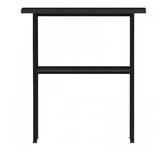 Κονσόλα Solain μαύρο εφε μαρμάρου-μαύρο μέταλλο 79x29x85εκ Υλικό: 15MM MELANMINE BOARD - 25*25MM STEEL TUBE 230-000159