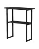Κονσόλα Solain μαύρο εφε μαρμάρου-μαύρο μέταλλο 79x29x85εκ Υλικό: 15MM MELANMINE BOARD - 25*25MM STEEL TUBE 230-000159