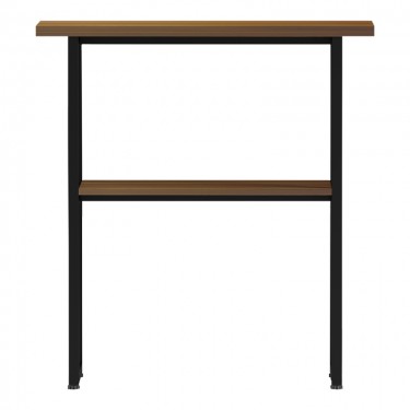Κονσόλα Solain καρυδί-μαύρο μέταλλο 79x29x85εκ Υλικό: 15MM MELANMINE BOARD - 25*25MM STEEL TUBE 230-000160